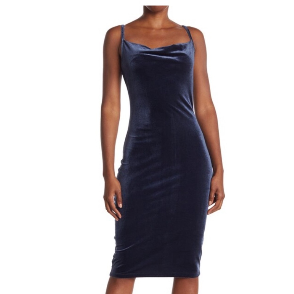 Love by Design Ember Velvet Spaghetti Strap Dress